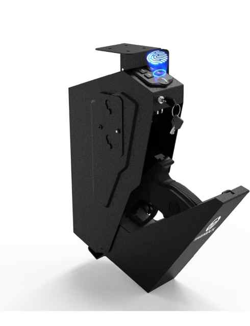 HARDROCK biometric flip down mountable safe 