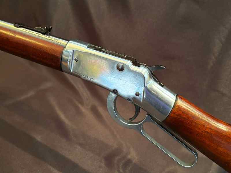 GEORGEOUS 1966 Ithaca NICKEL PLATED M49 .22LR