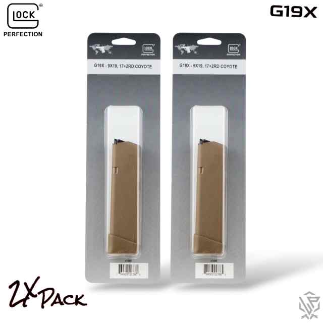 Factory OEM Glock 19X 9mm 19Rd Magazines 