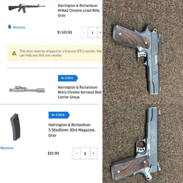 WTT Springfield TRP Custom 1911 for H&amp;R M16A2