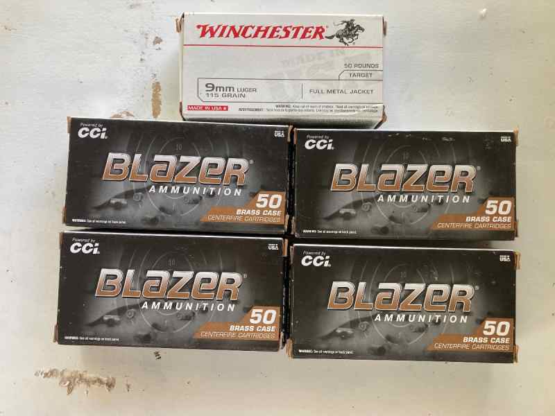 250 rds 9mm