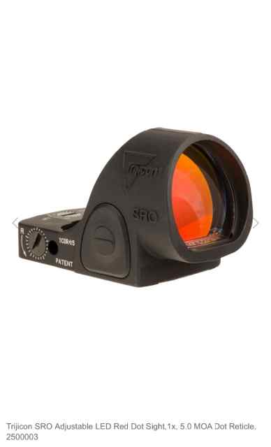 Trijicon SRO 5.O MOA Red Dot - New!