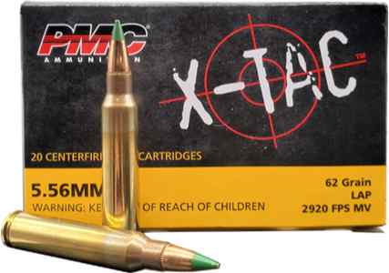 PMC X-Tac 5.56X45MM, 62gr, Green Tip - 500 Rounds