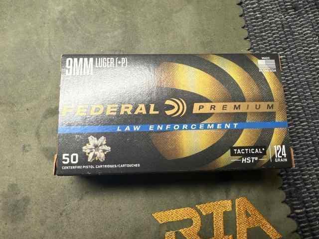 Federal Premium Law Enforcement  9mm. +P  Ammo