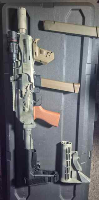  PAK 9 AK9 Pistol w/Sba3 Brace