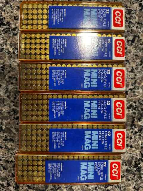 600 rounds of CCI .22 LR HP