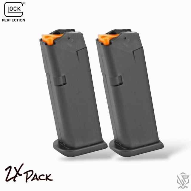 2X PK - Factory OEM Glock 19 Gen 5 9mm 15rd Magazines 