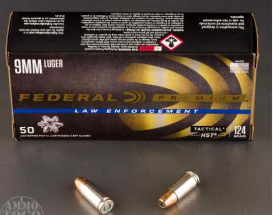 Federal HST 124GR JHP Hollow Point 9mm (case 300)