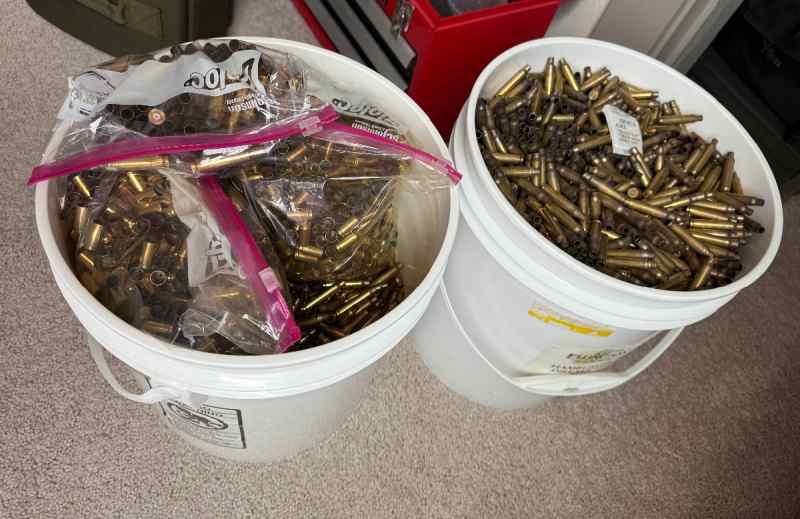 223/556 and 9mm brass 