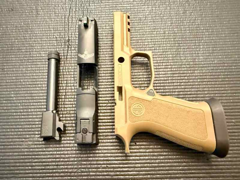 Sig P320 X Carry threaded barrel, slide, and grip