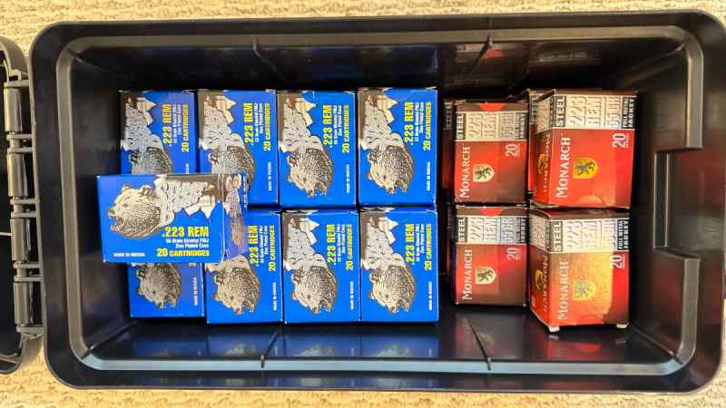 .223 Rem FMJ Ammo – 700 rounds - Great Deal!