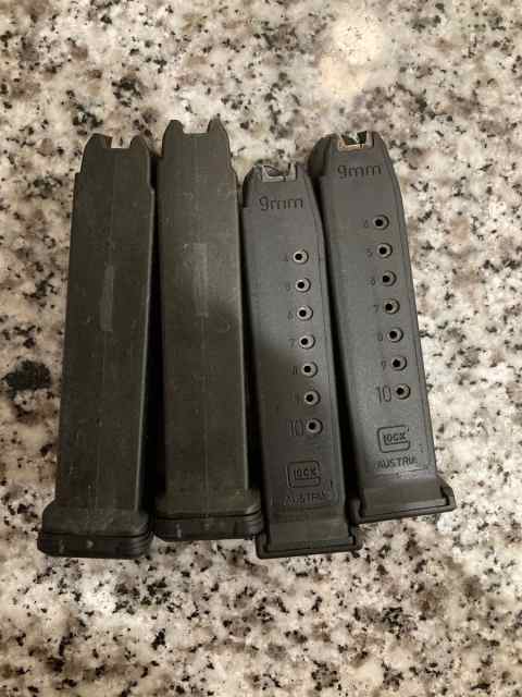 2-15 round Glock pmag 2-10 round Glock mags