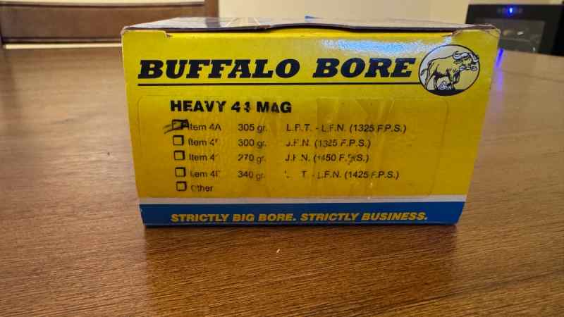 Premium Buffalo Bore Ammo- 44 Mag