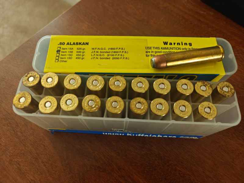 .50 Alaskan Buffalo Bore Ammo