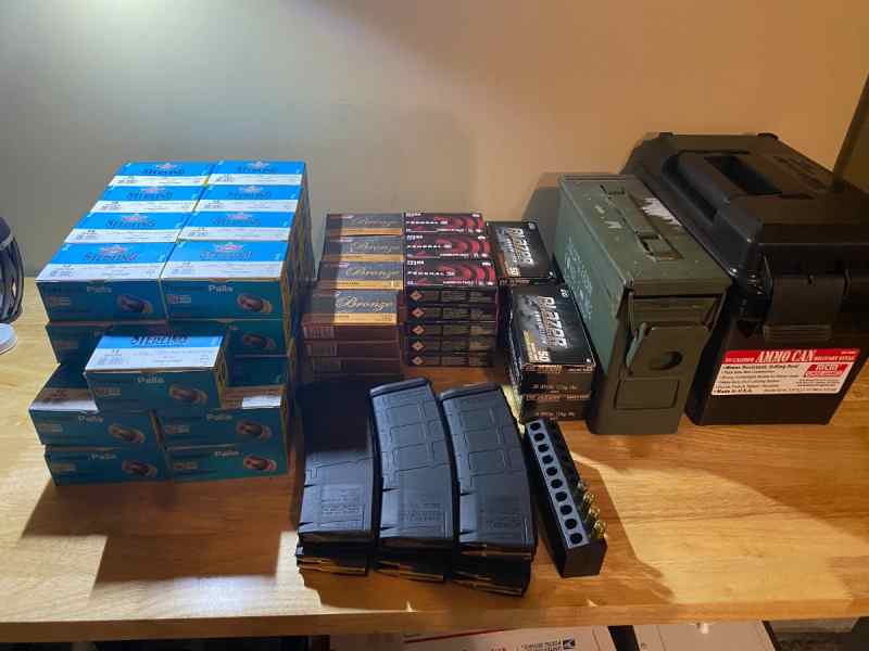.223 Rem, 12 Gauge &amp; .38 SP Ammo with Accessories