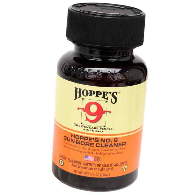 HOPPES #9 GUN BORE SOLVENT CLEANER 2OZ BOTTLE