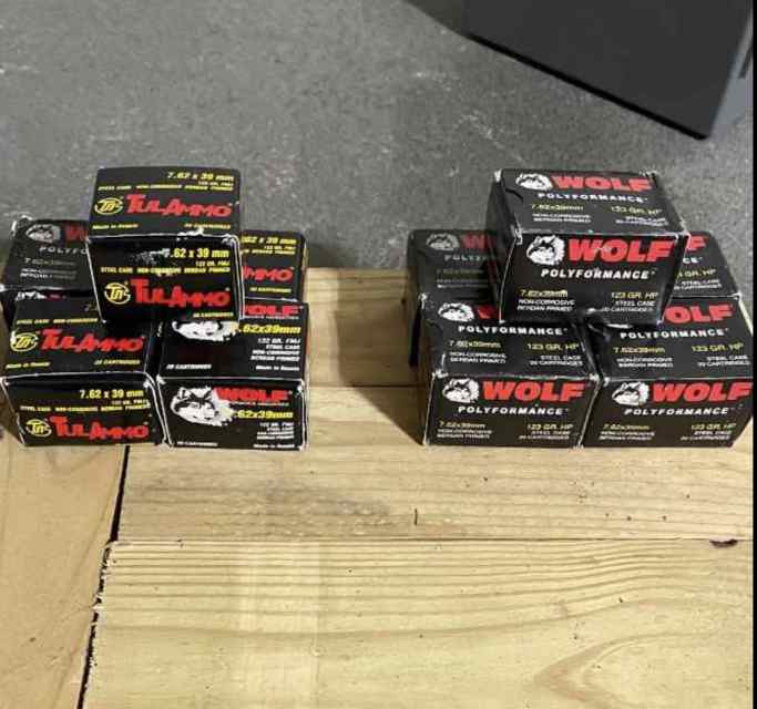 7.62x39 FMJ / HP