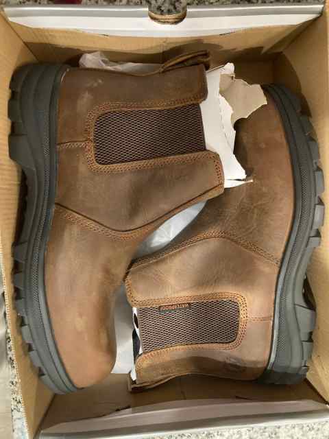 Steel toe boots size 10w