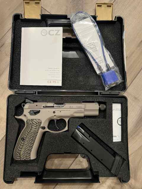 CZ 75b Omega Suppressor Ready Urban Grey