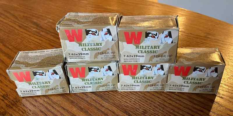 Wolf WPA 7.62x39 HP ammo for sale