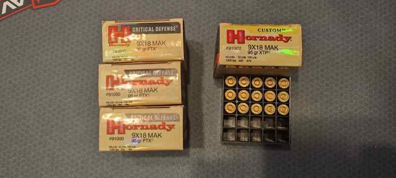 Various Makarov 9x18 Ammo for Sale