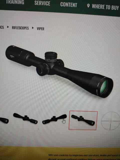 NIB Vortex Viper Gen 2 FFP EVR-7C reticle 