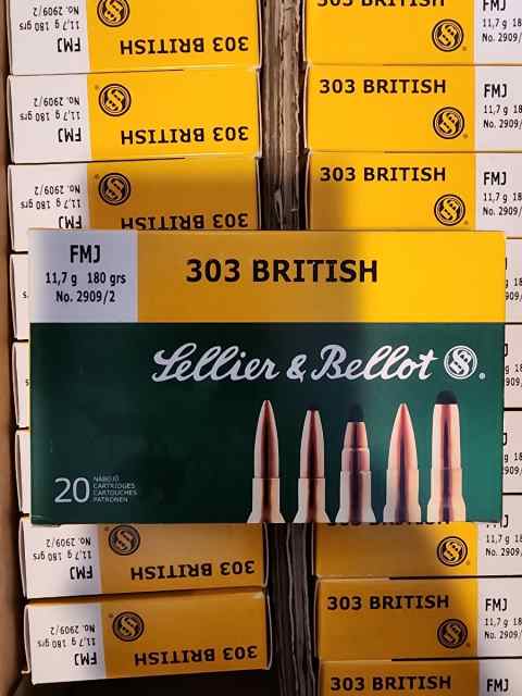 400 Round Case - .303 British FMJ 180 Grain