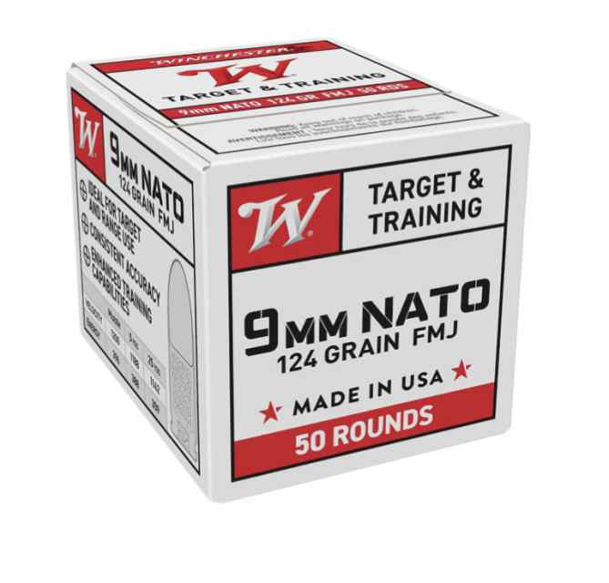 New Winchester Brass 115g 9mm Ammo