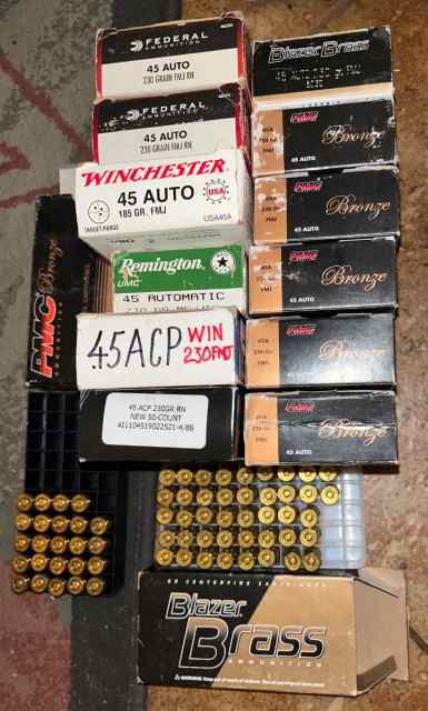650 Rounds .45acp.