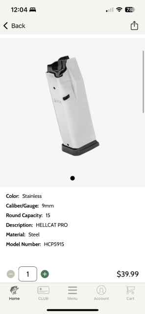 Hellcat Pro 15 rd Mag