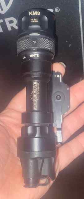 Surefire white &amp; IR light with rail mount