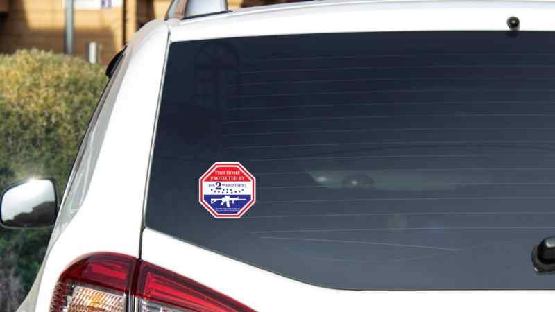 2nd Amendment Home Protection Decal - 5&quot;