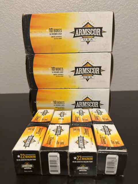 Armscor .22 MAGNUM Jacketed Hollow Point 1900rds