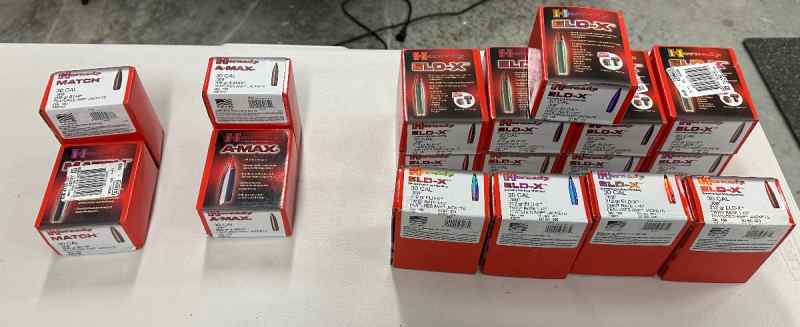 1700 Hornady 30 cal 1200 eld-x 200 a-max 200 bthp